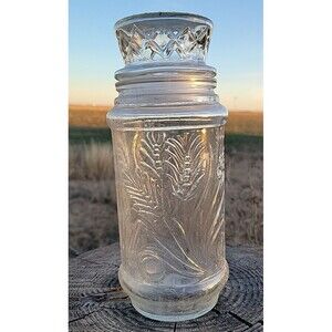 Vintage Planters Mr. Peanut glass jar from 1982 Anchor Hocking